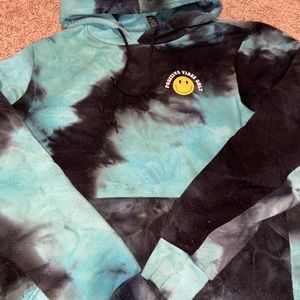 rue21 postive vibes hoodie with graphic on back